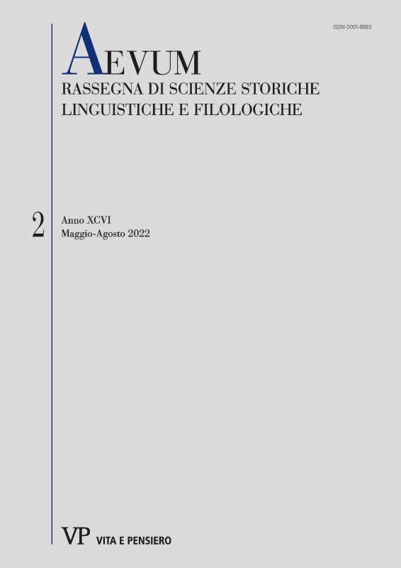 In margine a un glossario del IX secolo: il Libellus de situ civitatis Mediolani