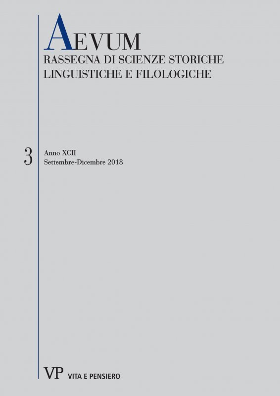 Tra Aristotele e Orazio. L’esegesi dell’Ars poetica nell’Italia tardo-cinquecentesca e il trattato di Ercole Manzoni (1604)