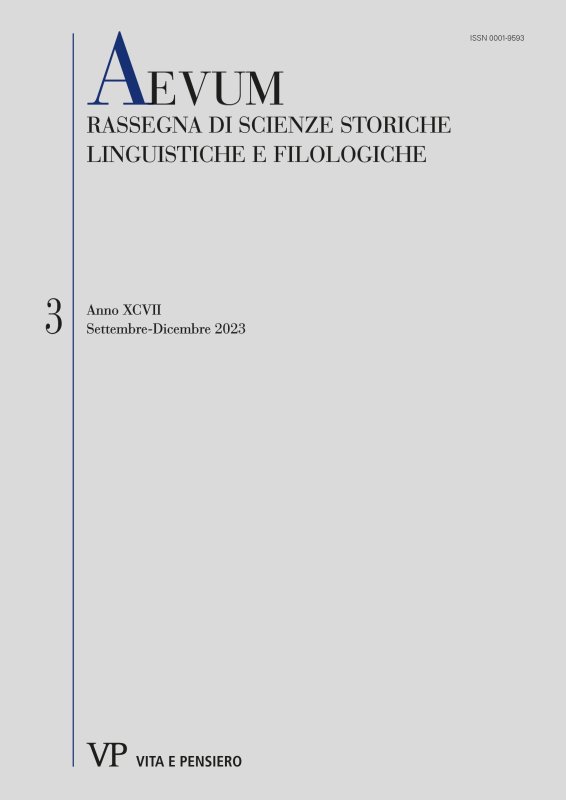 La ritrovata hymnologia dell’umanista
veronese Francesco Roseto (al. Roscio): ms. Lucca, Biblioteca
Statale, 367
