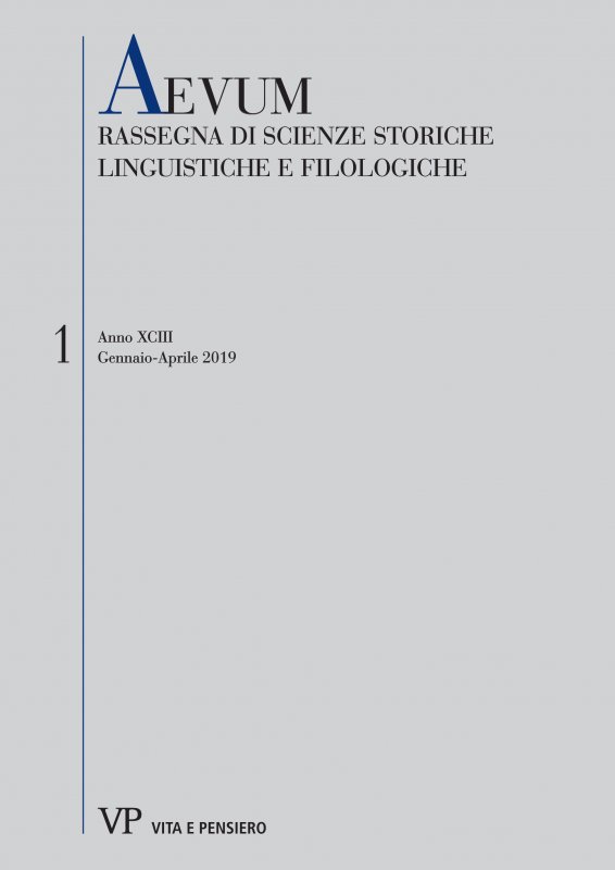 Rivalutazione di una variante in Ovidio, Fast. I
310, alla luce di un verso tramandato dal florilegio prosodico Exempla diversorum auctorum
